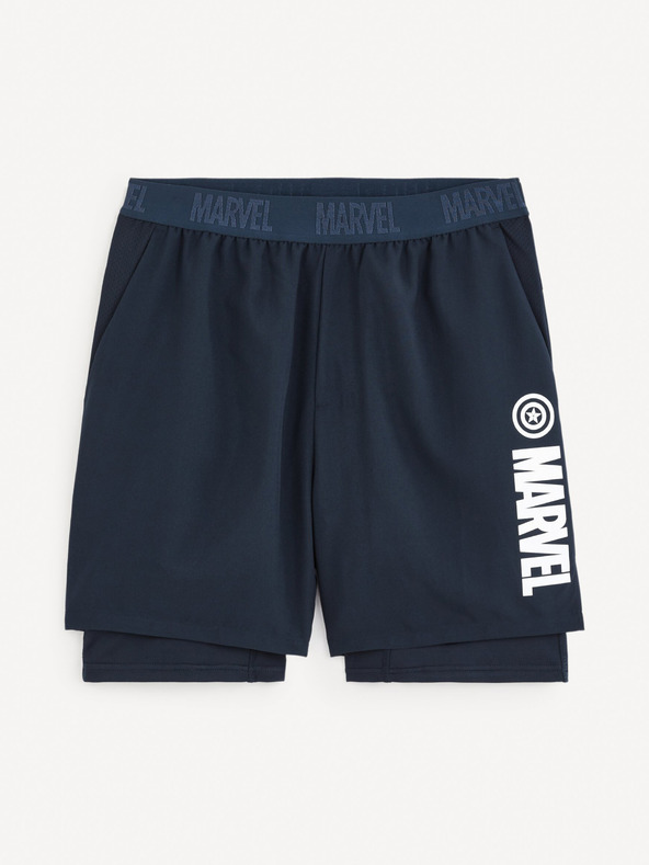 Celio Тъмно сини спортни шорти Celio Marvel Captain America