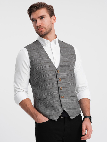Ombre Clothing Сиво мъжко сако с ревер Ombre Clothing