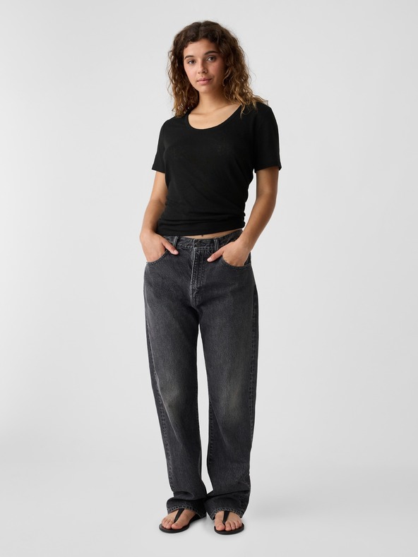 GAP Тениска GAP от лен
