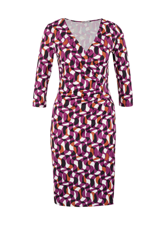 Orsay Лилава дамска рокля с десен ORSAY