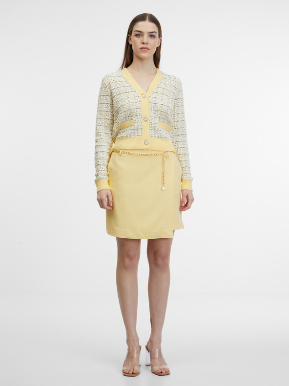 Orsay Жълта дамска пола ORSAY