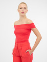 Orsay Червена дамска тениска с къс ръкав ORSAY