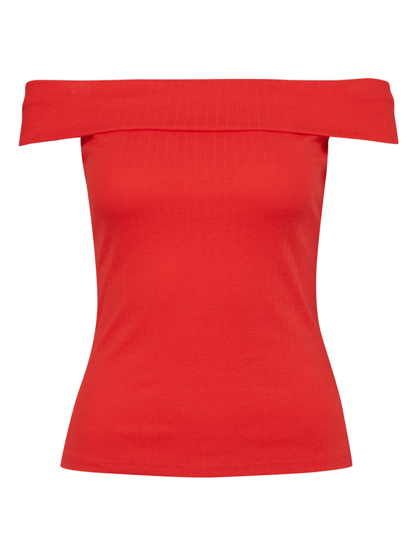 Orsay Червена дамска тениска с къс ръкав ORSAY