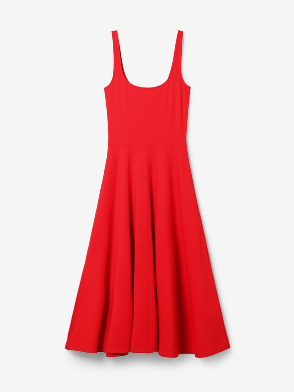 Desigual Червена Desigual Haria дамска миди рокля