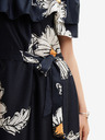 Desigual Черна дамска флорална миди рокля Desigual Georgeo