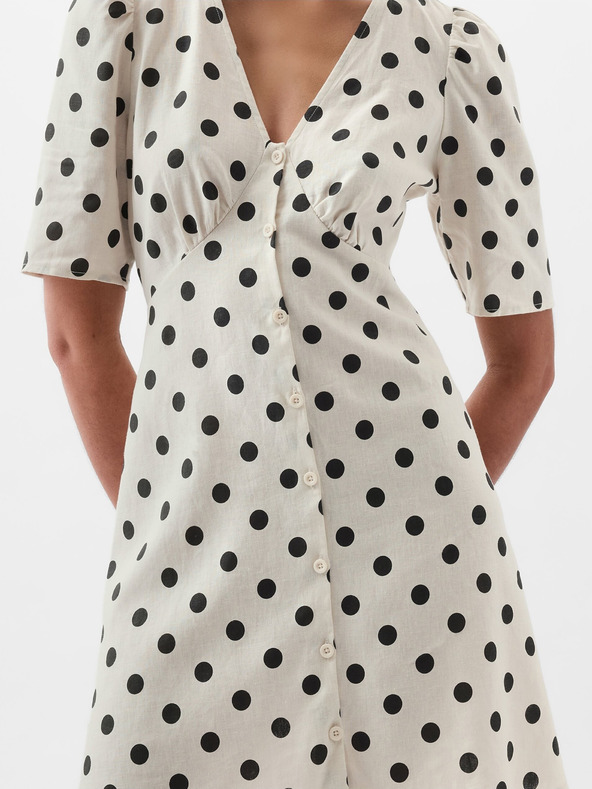 GAP Ленени мини точкови рокли GAP