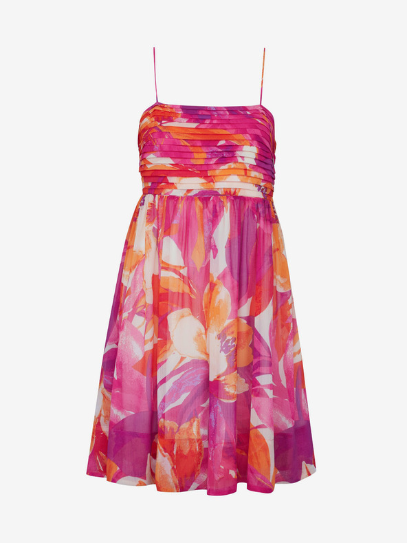 Orsay Тъмнорозова дамска рокля до коляното ORSAY