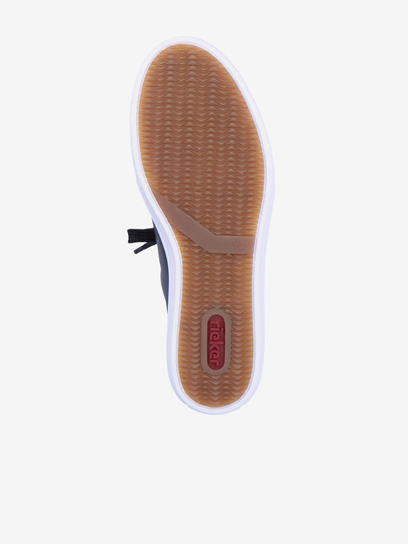 Rieker Черни дамски кожени маратонки Rieker