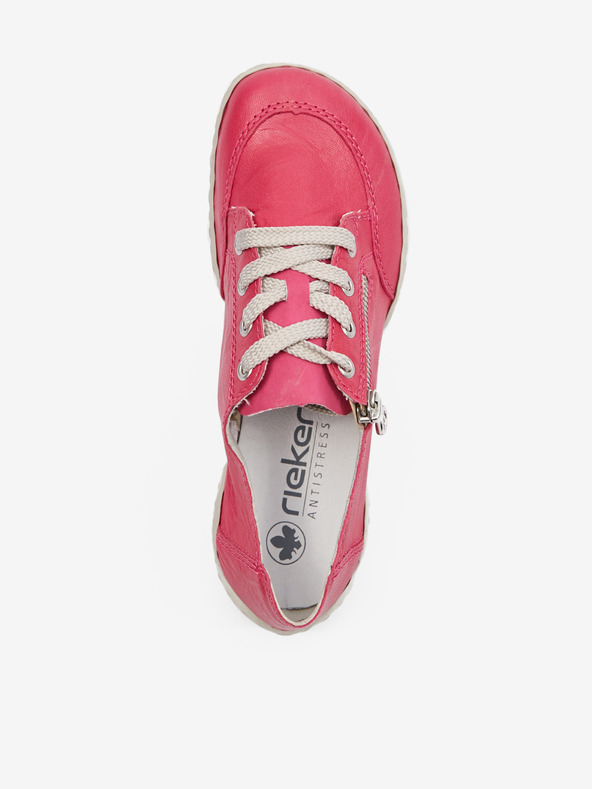 Rieker Тъмнорозови дамски маратонки от естествена кожа Rieker