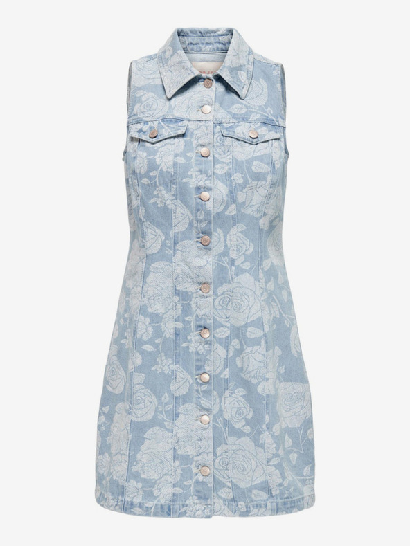 ONLY Светлосиня дамска дънкова рокля ONLY Zindy