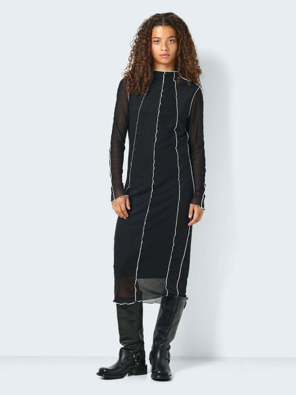 Noisy May Черна дамска миди рокля Noisy May Carrie