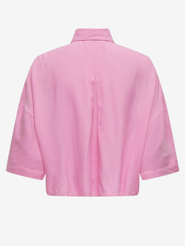 ONLY Розова дамска риза с изрязани ръкави ONLY Astrid