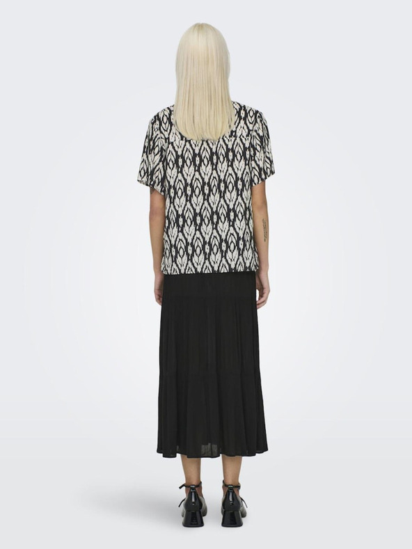 ONLY Черна дамска шарена блуза ONLY Sophie