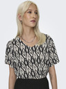 ONLY Черна дамска шарена блуза ONLY Sophie