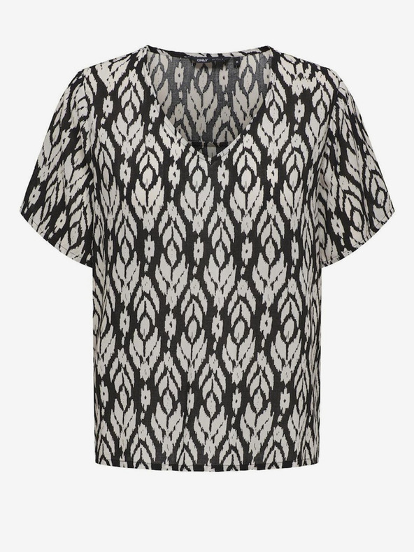 ONLY Черна дамска шарена блуза ONLY Sophie