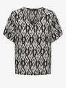 ONLY Черна дамска шарена блуза ONLY Sophie