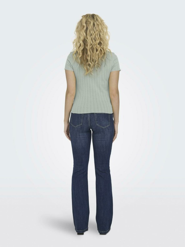 ONLY Светлозелена дамска тениска ONLY Carlotta