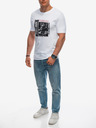Edoti Мъжка тениска с щампа - бяла EDOTI