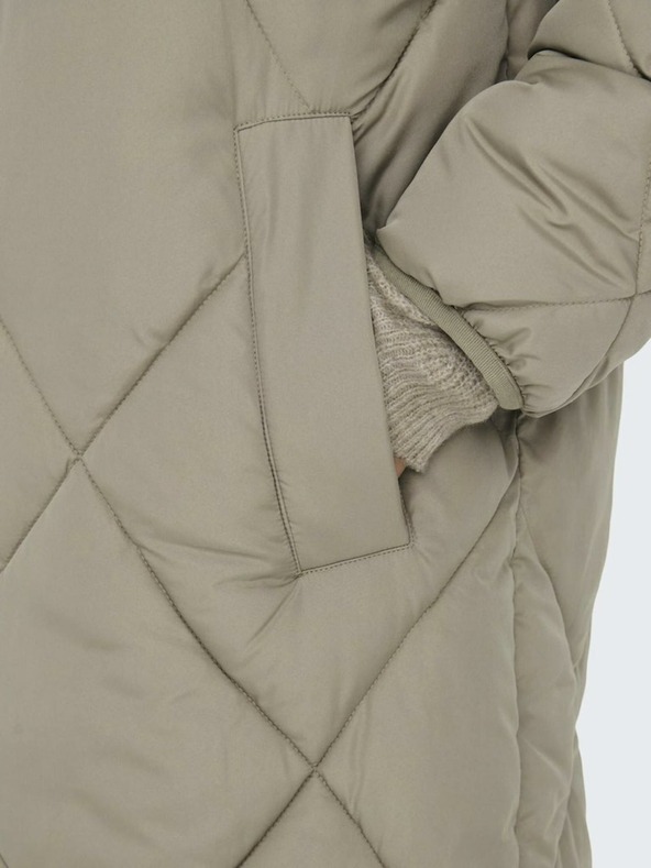 ONLY Бежово дамско ватирано палто ONLY New Tamara