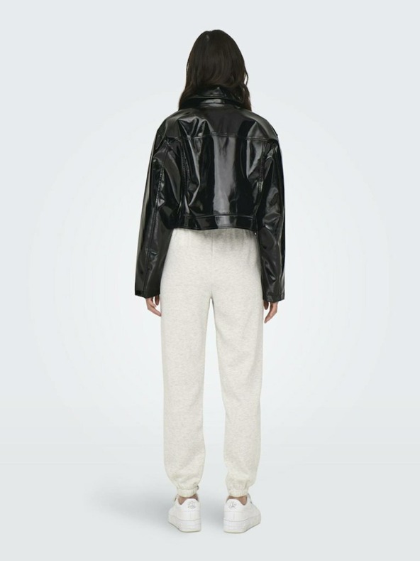 ONLY Черно дамско кожено яке ONLY Simone