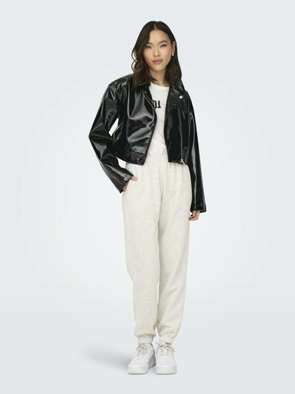 ONLY Черно дамско кожено яке ONLY Simone