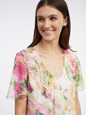 Orsay Розово-бяла дамска блуза на цветя ORSAY