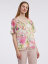 Orsay Розово-бяла дамска блуза на цветя ORSAY