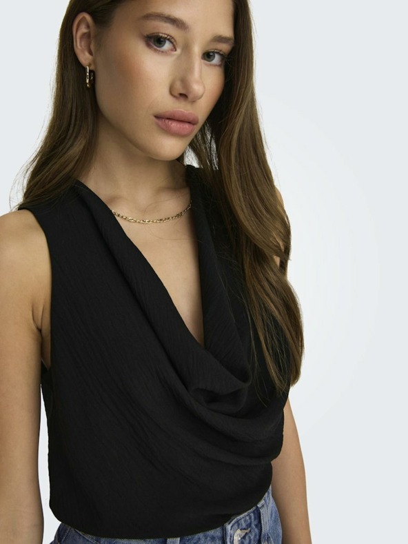 ONLY Черен топ за жени ONLY Mette