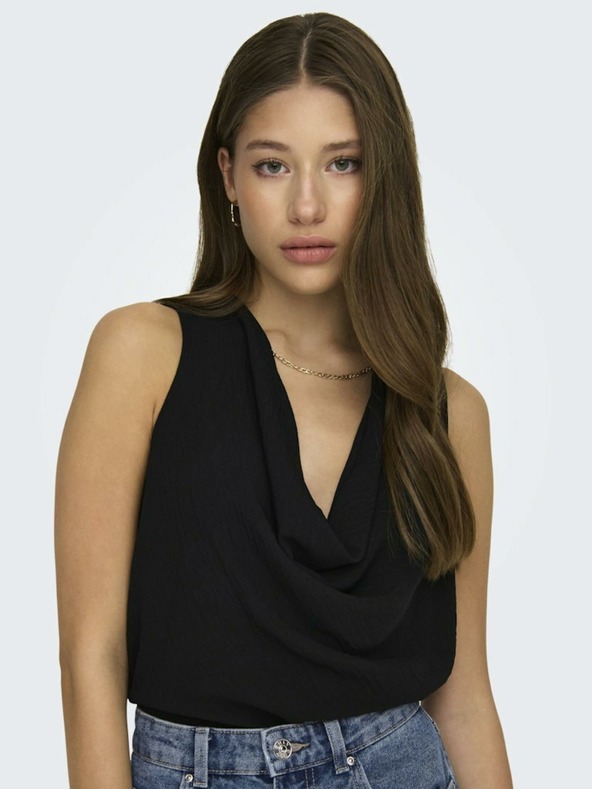 ONLY Черен топ за жени ONLY Mette