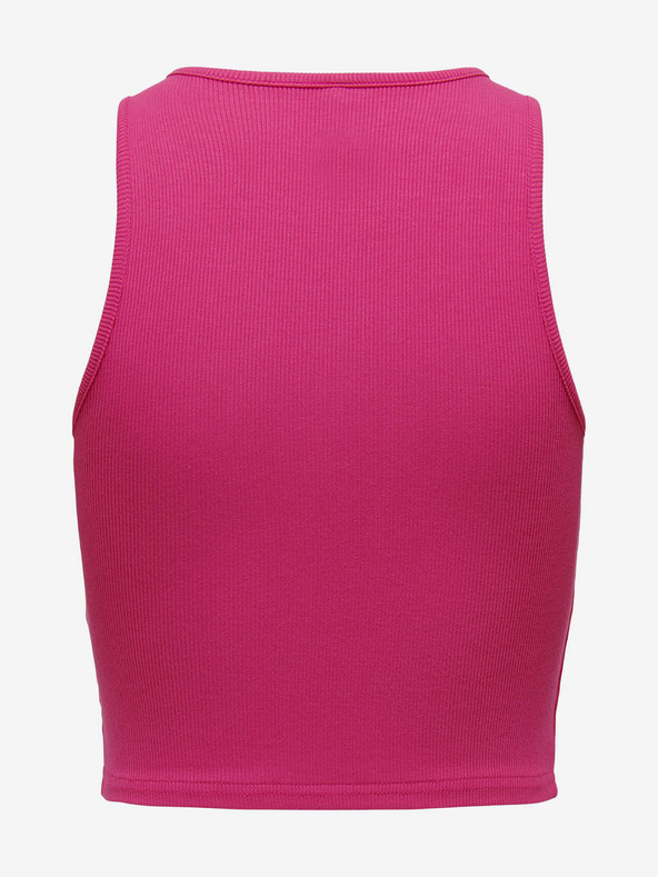 ONLY Тъмнорозово дамско кроп топ потник ONLY Belia