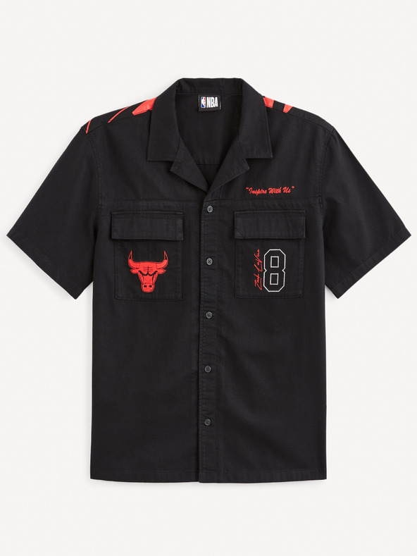 Celio Черна мъжка тениска Celio NBA Chicago Bulls