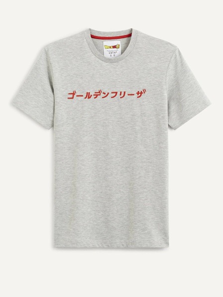 Celio Сива мъжка тениска с щампа на гърба Celio Lvedrago1