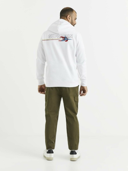 Celio Бял мъжки суитшърт с щампа Celio Lvemansw
