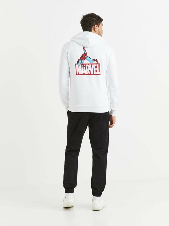 Celio Бял мъжки суитшърт Celio Lvespidsw