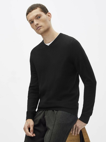 Celio Черен вълнен пуловер Celio Semeriv
