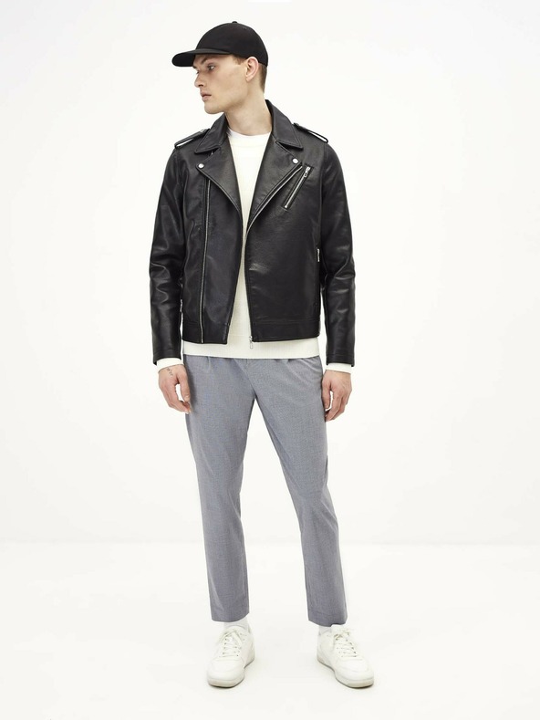 Celio Сиви мъжки панталони с къси ръкави Celio