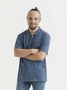 Celio Синя мъжка поло риза с шарка Celio