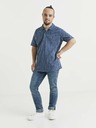 Celio Синя мъжка поло риза с шарка Celio