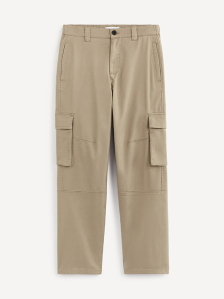 Celio Бежов мъжки панталон с джобове Celio