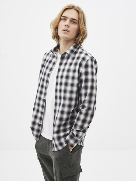 Celio Черно-бяла карирана риза Celio Sablaflou