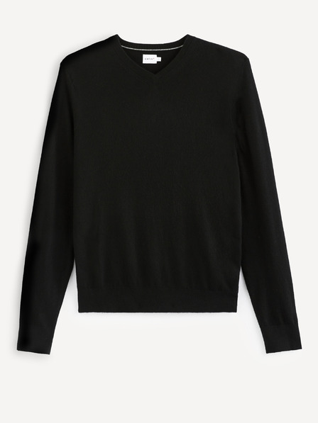Celio Черен основен пуловер Celio Sebase