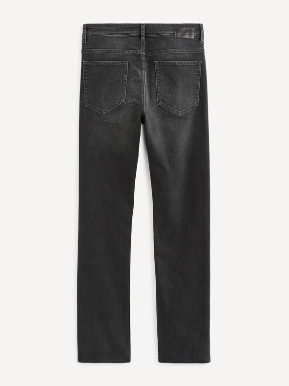 Celio Черни дънки с права кройка Celio Voblack5