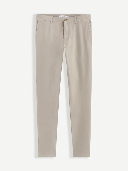 Celio Кремави мъжки панталони чино Celio Tocharles