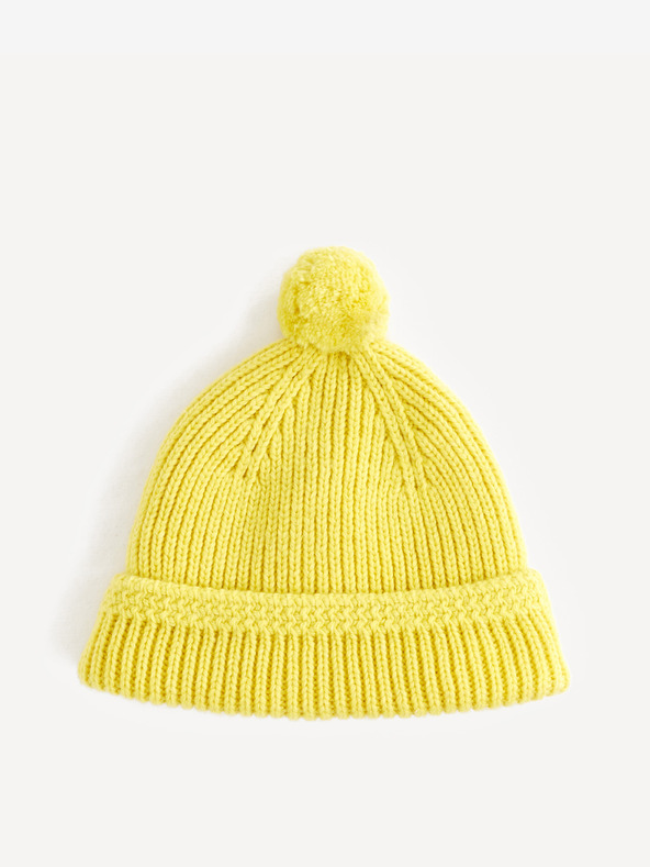 Celio Жълта шапка с помпон Celio Sipom