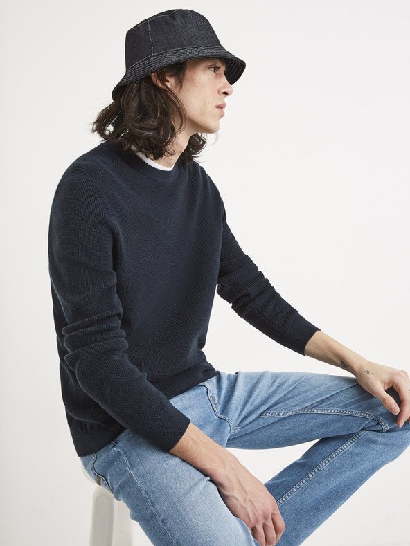 Celio Тъмносин основен пуловер Celio Tepic