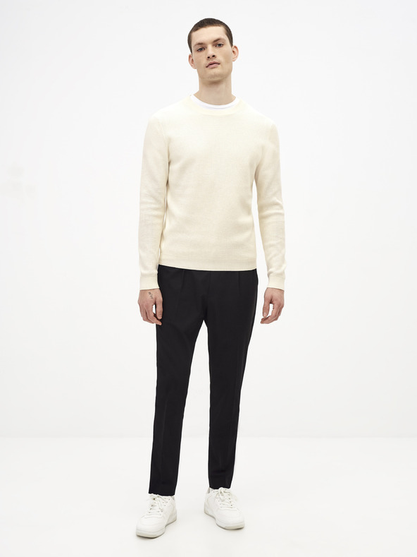 Celio Бял основен пуловер Celio Tepic