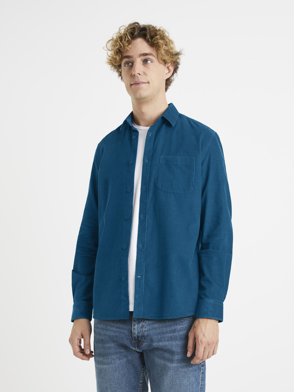 Celio Синя мъжка риза Celio Vamil