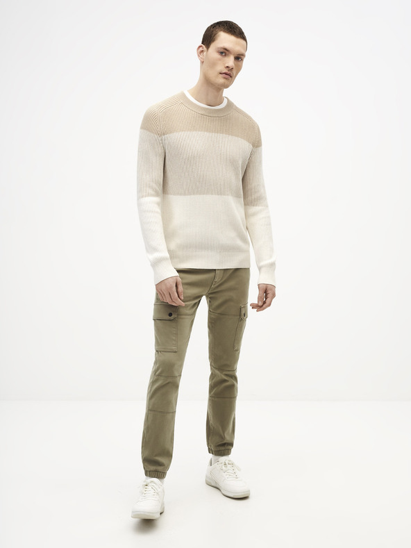 Celio Мъжки панталони Celio Solyte в цвят каки