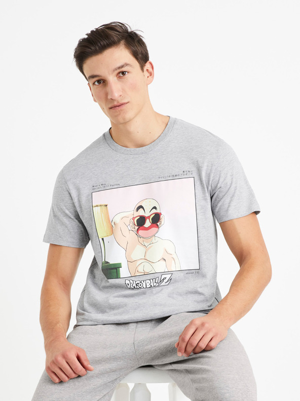 Celio Сива мъжка тениска Celio Dragon Ball Super