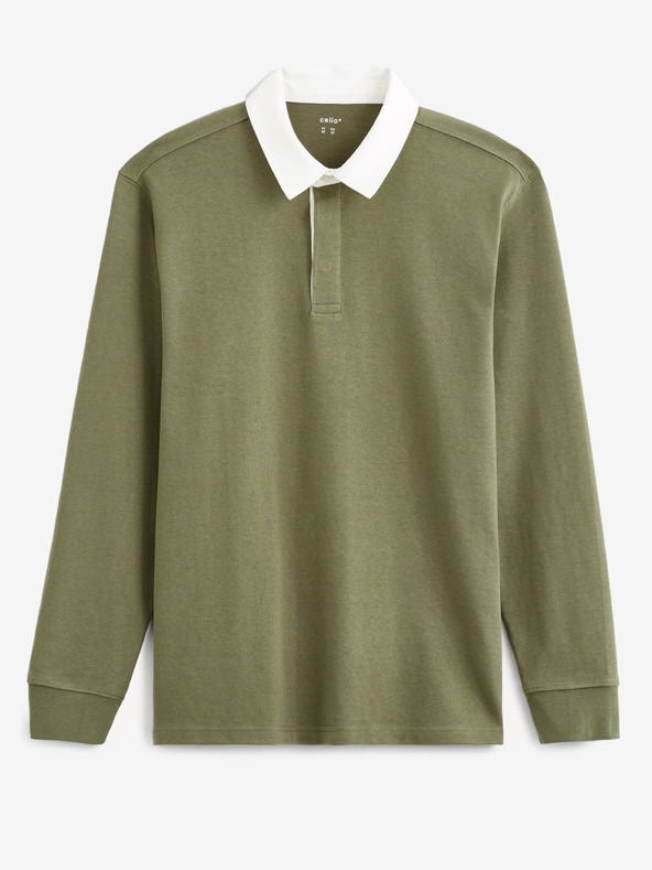 Celio Зелена мъжка поло риза Celio Vemix